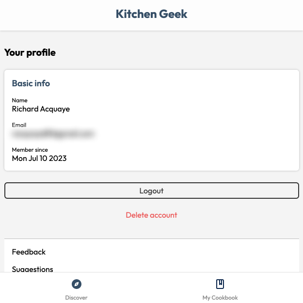 User Authentication (IN DEVELOPMENT) in action