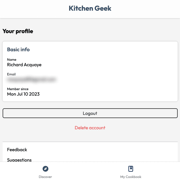 User Authentication (IN DEVELOPMENT) in action
